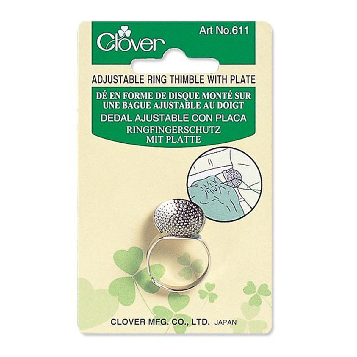 japan import Clover side coin thimble 