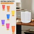 thumbnail image 2 of Rotating Paper Cup Dispenser with 4 Compartments, Disposable Coffee Cup Storage & Lid Holder for Countertops, Kitchen, Coffee Stations (White), 2 of 13