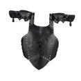 thumbnail image 4 of BELOVING Mens Medieval Chest Adjustable Strap Gothic Chest Guard Knight Costume Black, 4 of 10