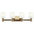thumbnail image 4 of 55177CPZ Kichler Lighting Adani - 4 Light Bath Vanity In Modern Style-8.25 Inches Tall and 30 Inches Wide-Champagne Bronze Finish, 4 of 6