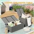 thumbnail image 2 of AECOJOY Patio Furniture sets Outdoor Metal Furniture sets with Two Storage Boxes on Sale Patio Conversation Set With Blue Cushions, 2 of 8