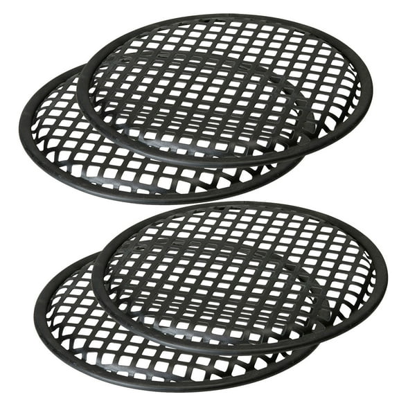 2 Pairs 10 Inch Subwoofer Metal Waffle Grills - Universal Speaker Cover Guard