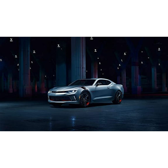Iconic Arts Muscle Car Laminated Poster 24x36- Chevrolet Camaro 50th Anniversary Edition
