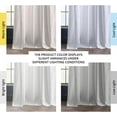 thumbnail image 3 of HPD Half Price Drapes Premium Heavy Faux Linen Curtains for Living Room (1 Panel), 50W x 120L Light Filtering Curtains 120 Inches Long Window Curtains for Bedroom, Rice White, 3 of 10
