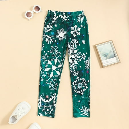 

AOOCHASLIY Baby Days Christmas Style Children s Fashion Casual Trousers Girls and Boys Home Trousers