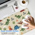 thumbnail image 4 of Long Mouse Pads for Desk,Dinosaur and BE WILD Pattern Desk Mats on Top Of Desks, Desk Mouse Pad Extra Large with 3mm Non-Slip Base and Stitched Edge for Gaming,Office,Work,Home 35.4"x15.7", 4 of 6