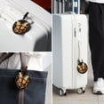 thumbnail image 6 of Butterfly Fission Diagram 2Pcs PU Leather Round Luggage Tags with Privacy Cover and Name ID Tag for Suitcase, Handbags, Backpacks, School Bags, 6 of 6