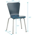 thumbnail image 6 of TMS Tula Modern Mid-Century Wood Stackable Bentwood Kids Chair (Set of 2), Midnight Blue, 6 of 7