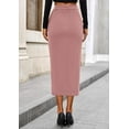 thumbnail image 3 of PRETTYGARDEN Women's Fall Midi Pencil Skirts Dressy Casual Work Office High Waisted Trendy Winter Corduroy Skirt with Slit, 3 of 10
