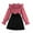 Pink, variant on MXIEZI 8-12 Y Toddler Girls Dresses Outfits kids Fall Winter Lace Splicing Polka Dot Long-Sleeved Tops Dress Set
