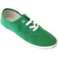 thumbnail image 5 of Shoes8teen Womens Canvas Shoes Lace up Sneakers 324 green 8, 5 of 6