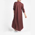 thumbnail image 3 of Plain Maxi Long Dress Women's Kaftan Long Sleeve Casaul Oversized Dress Casual Shirt Dress for Women Long Formal Dresses with Pockets Womens Strapless Dresses Summer Dresses Casual Long Womens Dresses, 3 of 5