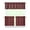 Plaid, variant on 3 PCS Tropical Kitchen Curtains Set - Hawaiian Island Classic Rod Pocket Tier & Valance (54x18" + 2x27.5x24") Coastal Paradise Semi-Sheer Farmhouse Window Panels