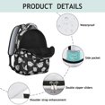 thumbnail image 4 of Pioneer Flower Floral Print Pattern Backpack for School, Cute School Bag with Adjustable Shoulder Straps and Padded Back, 15.3"x11"x7.1", 4 of 5