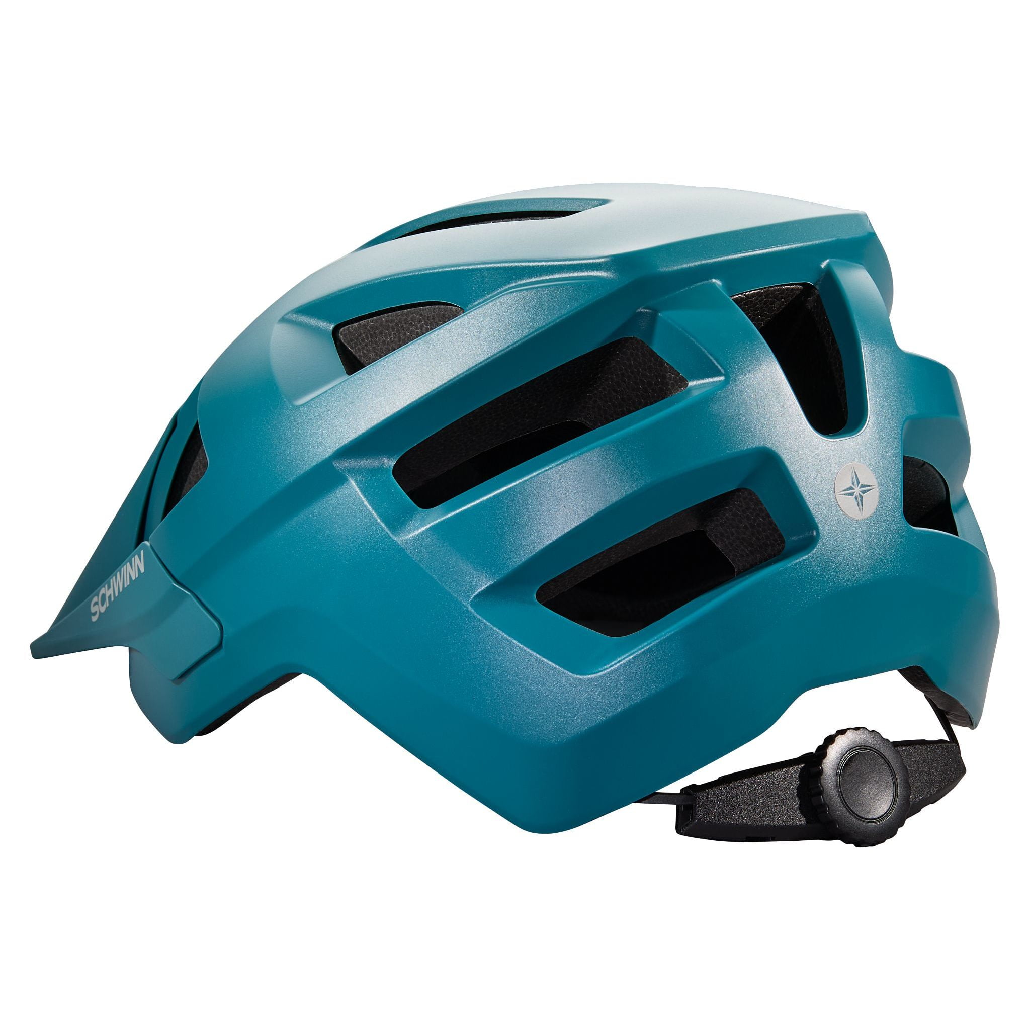 Schwinn Axum Youth Unisex Mountain Bike Helmet, Ages 8-14, Teal, Green