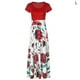 thumbnail image 3 of Guardurnaity Maxi vestido de manga corta con cuello y estampado de lunares para mujer Vestidos Rojo blanco L Guardurnaity AP002202-03, 3 of 6