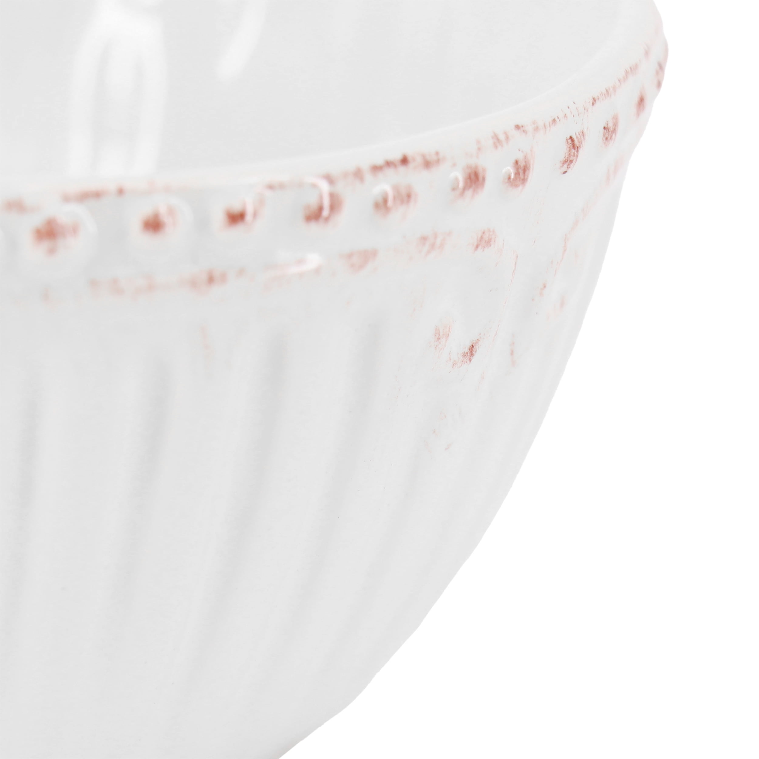 Gibson Home Capri Stoneware Cereal Bowl, 6.13-inch Diameter, White, Kitchen Accessories
