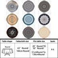 thumbnail image 3 of DEELLEEO Nappe Circulaire Mandala 63 Pouces Imperméable Housse de Table de Terrasse Simple avec Motif Rétro Tapisserie Rideau, 3 of 7