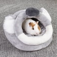 thumbnail image 6 of Visland Hamster Bed, Fashion Cute Cartoon Elk Bear Cat Design Soft Flannel Winter Warm Universal Nest House Cage Accessory for Small Animals Ferret Chincilla Guinea Squirrel, 6 of 7