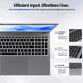 thumbnail image 7 of RNRUO 17.3" Laptop Computer, 12GB LPDDR5 256GB SSD, Intel Ultra 5 115U, 12Cores 14Threads, Backlit Full-Size KB, WiFi6 BT5.2, Windows 11 Laptop with Office 2024 for Business, Students & Home Office, 7 of 7