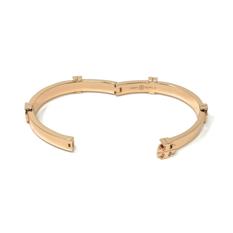 TORY BURCH★CLASSIC LOGO HINGE BANGLE ブレスレット★可愛い! Tory Burch Classic Logo Hinge Bangle, Rose Gold - Walmart.com