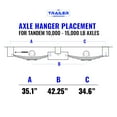 thumbnail image 4 of 10,000 lb Dexter Tandem Axle Kit with Suspension - Sprung - 20K Capacity, 74" Hubface 47" Spring Center, 4 of 6