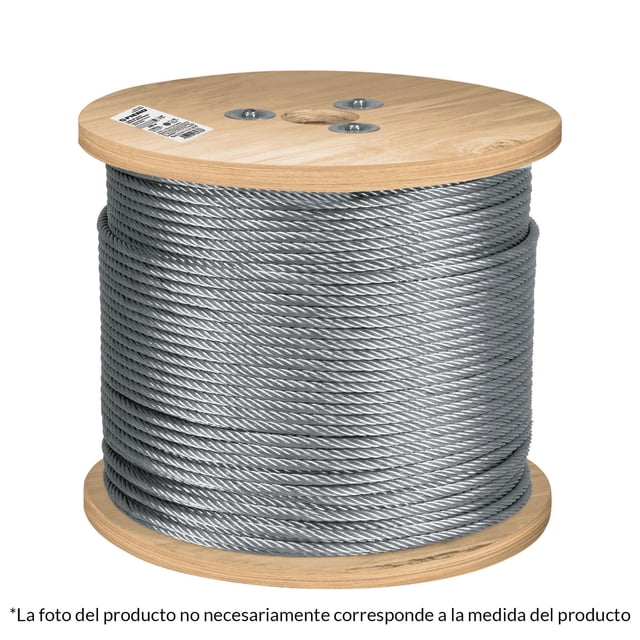 Cable flexible de acero Fiero 3/16 7X19 300 m