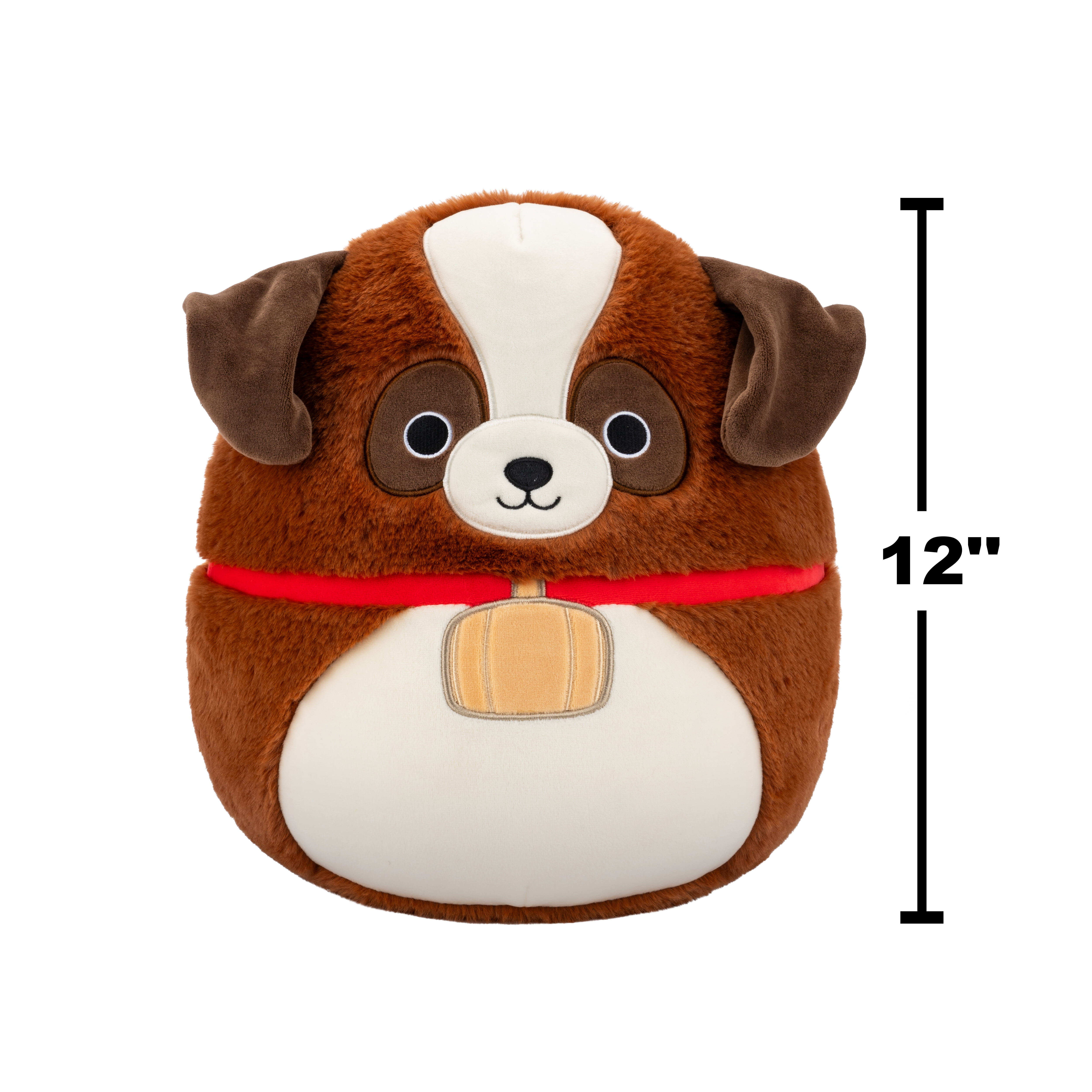 Squishmallows FuzzAMallow Official 12 inch Sassafras the Saint Bernard - Child's Ultra Soft Plush Toy