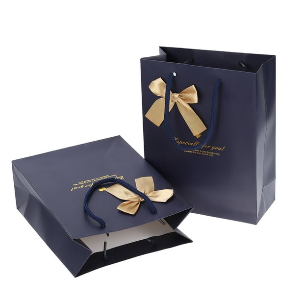 5PCS Premium Assorted Gift Bags Cube Paper Bags Retail Bags with