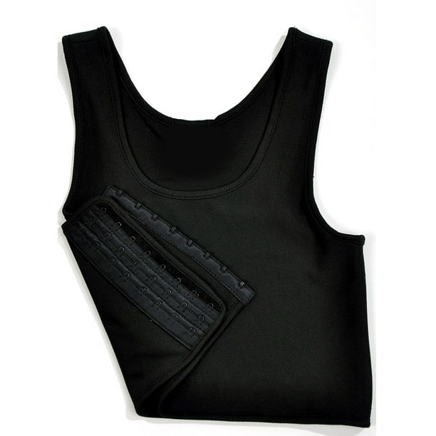Women's Chest Binder Vest Slim Flat Compression Cami Side Breasted Crop  Vest 