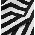 thumbnail image 4 of Beauty-Emily Men's Striped Double-Breasted Suit Set – Slim Fit 2-Piece Blazer & Pants, Bold Vertical Stripe Formal Suit for Party, Prom & Business, 4 of 12