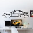 thumbnail image 4 of LaModaHome 911 Turbo Model 964 Detailed Metal Silhouette Wall Art, 4 of 5