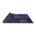 thumbnail image 2 of Ahgly Company Indoor Round Patchwork Blue Transitional Area Rugs, 4' Round, 2 of 4