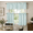 blue, variant on Serafina Home Textured Sequin Jacquard Kitchen Tier & Valance Set | Small Window Curtain for Cafe, Bath, Laundry, Bedroom, Grey