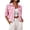 Pink-1, variant on Cropped Jean Jackets for Women Fashion Short Denim Shacket Jacket Lightweight Fitted Stretchy Coat with Pockets