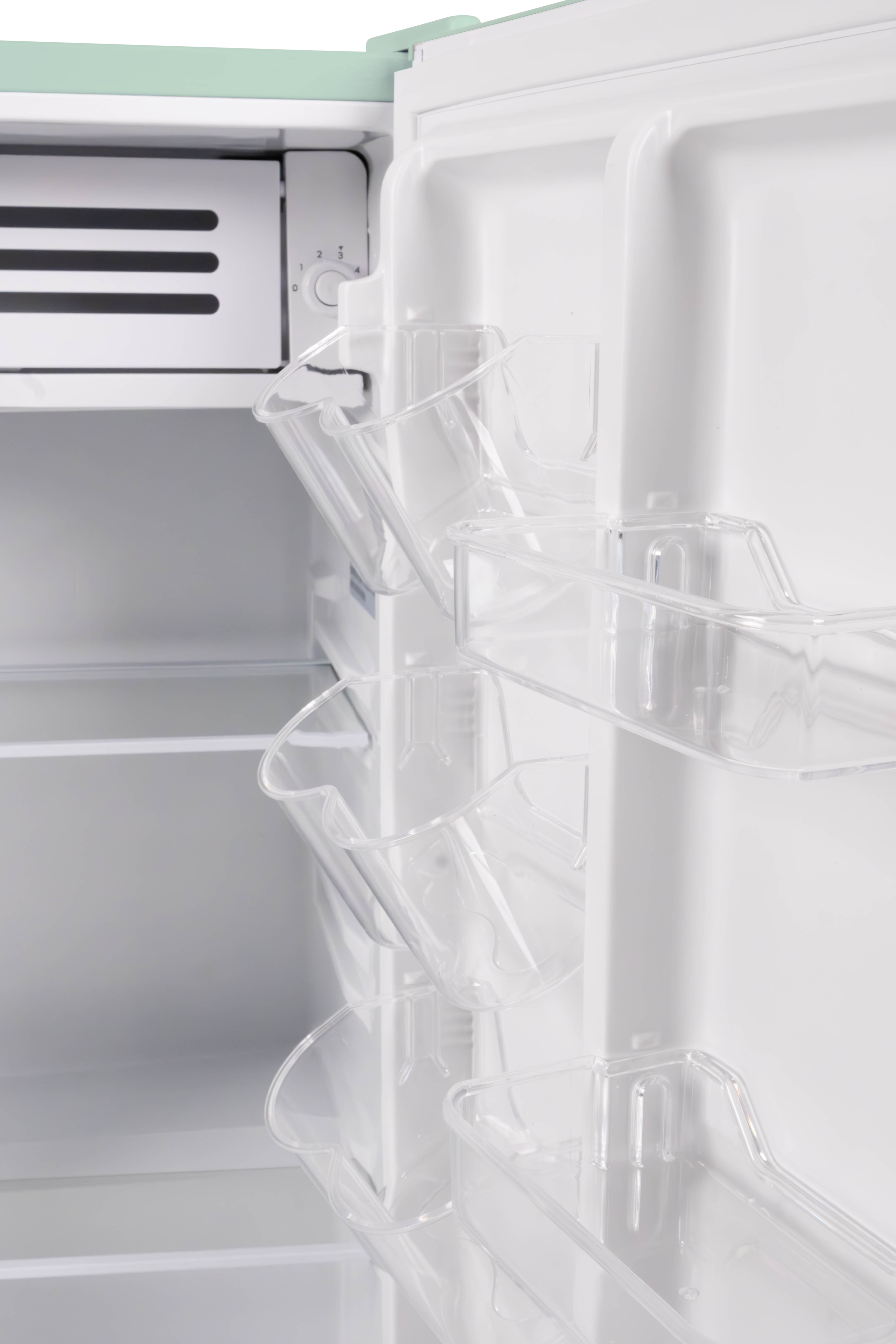 Frigidaire 3.2 Cu. ft. Retro Compact Refrigerator, Mini Fridge with Chiller Compartment, Sage