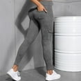 thumbnail image 2 of ZHYou Womens Mineral Wash Leggings,with Cargo Pockets,High Waisted,Stretch,Tights for Active Casual Wear,Gray,Size M, 2 of 9