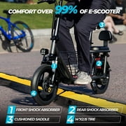 Windhorse C3 Electric Scooter with Extra Child Seat - 850W Peak Power - 330 LBS Max Load - 20 MPH - 16 Commuting E Scooter for Adults