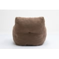 thumbnail image 2 of CoSoTower Soft Tufted Foam Bean Bag Chair With Teddy Fabric Coffee, 2 of 9