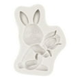 thumbnail image 1 of WHEANG Carrots Sugar Flipping Silicone Easter Rabbit Hand Stick Rose Carrot Shaped Cake Decoration, 1 of 2