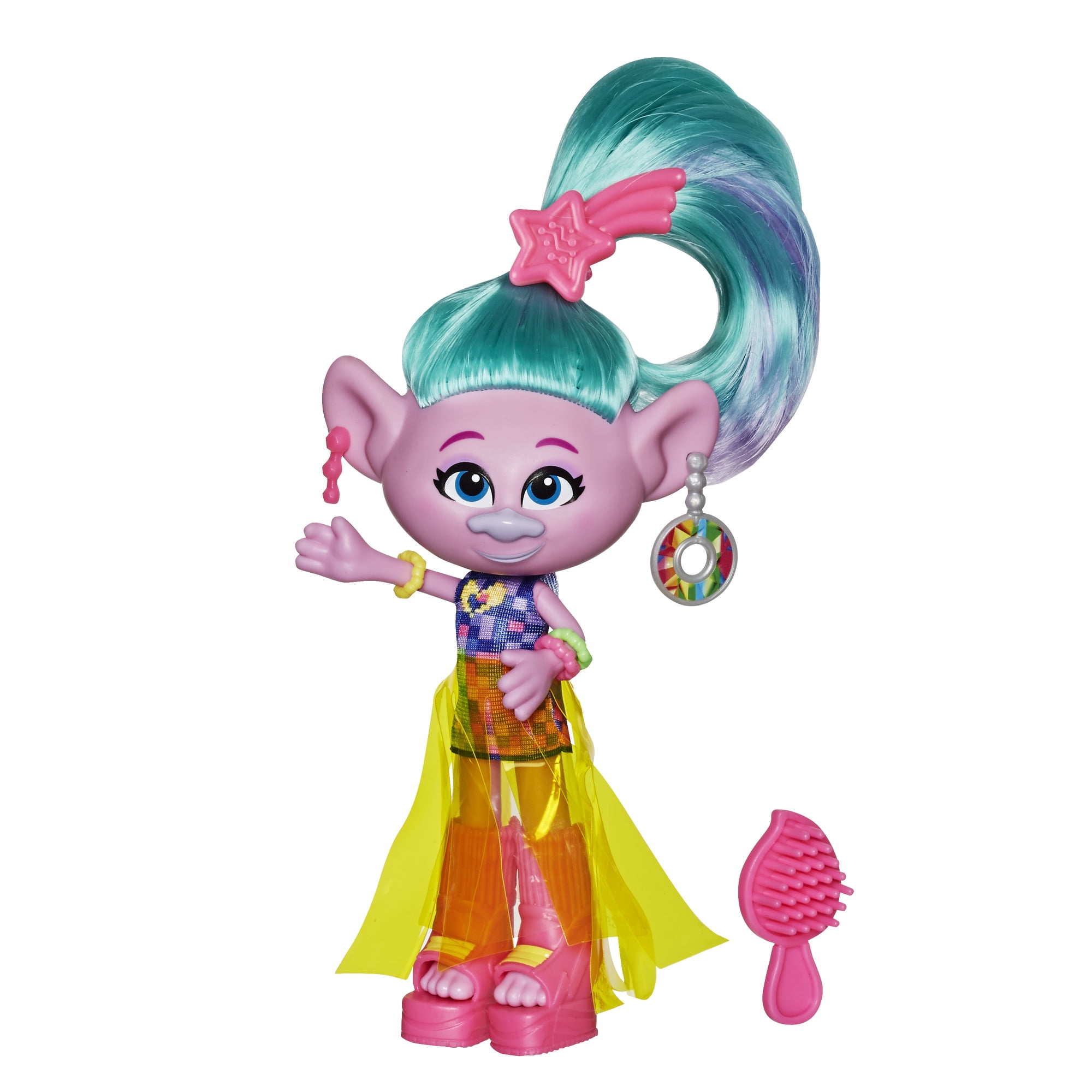 Dreamworks Trolls Series 10 Rainbow Hair Satin Figure NEW 