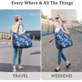 thumbnail image 5 of 22 Inch Oversized Travel Bag Lightweight Canvas Weekender Duffel with Multi Pockets, Camouflage Print, 5 of 5