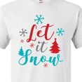 thumbnail image 4 of Inktastic Let It Snow, Snowflakes, Trees, Christmas, Xmas T-Shirt, 4 of 5