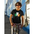 thumbnail image 3 of Old Glory Mens St. Patricks Day Shamrock Flag Short Sleeve Graphic T Shirt, 3 of 6