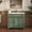 Green 08, variant on 35.6 Mid-Century Bathroom Vanity with Patterned Glass & Motion-Sensor Light, Farmhouse Freestanding Vanity Cabinet, White MDF+Glass, High-End Restroom Storage