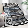 thumbnail image 4 of Gifts for Dad Birthday Gifts for Dad Dad Gifts from Daughter Son Christmas Valentines Fathers Day Blanket Gifts for Dad Gifts for Dad Who Wants Nothing Best Dad Ever Gifts to My Dad Blanket 50x60, 4 of 6