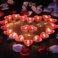 thumbnail image 3 of SuoKom Love Tea Lights Heart-shaped Candle Light Wedding Room Holiday Decoration, 3 of 6