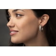 thumbnail image 3 of Natalia Drake Antique Style 1/5 Cttw Diamond Hoop Earrings for Women in Rhodium Plated 925 Sterling Silver, 3 of 6