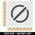 thumbnail image 2 of No Do Not Circle Solid DIY Cookie Wall Craft Stencil - 7.0 Inch, 2 of 5