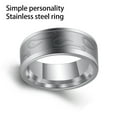 thumbnail image 2 of Anillo de acero inoxidable de 8mm para hombre, anillos de anzuelo, banda de pesca, bucle, estilo Simple, accesorio de moda, regalos de joyería Ropa, zapatos y accesorios Miscelánea color acero siete Minnieouse  AP014749-02, 2 of 6